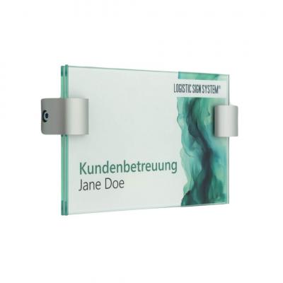 Tuerschild Vitrum C 100 160 mm aus Glas